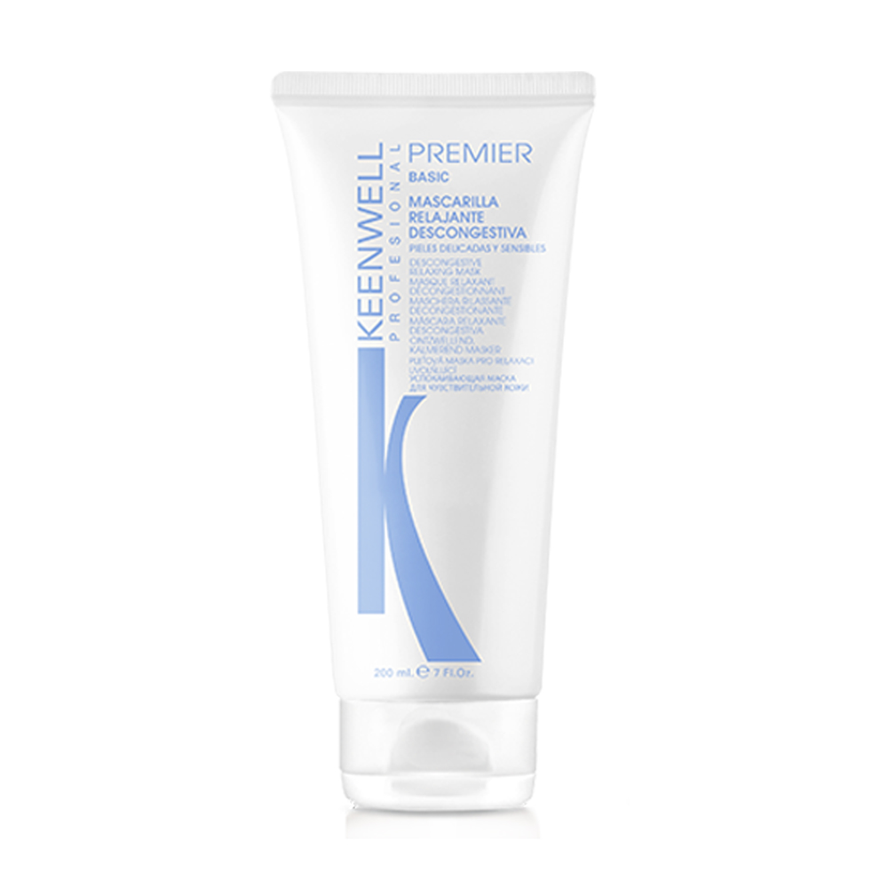 Розслаблювальна та заспокійлива маска для обличчя Keenwell Premier Basic Professional Mascarilla Relajante Decongestiva для чутливої шкіри, 200 мл